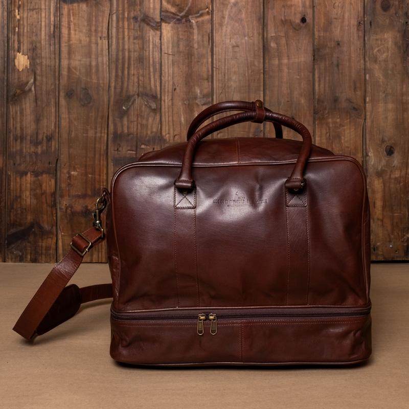 Kingsley Heath Compartment Weekender - Tan