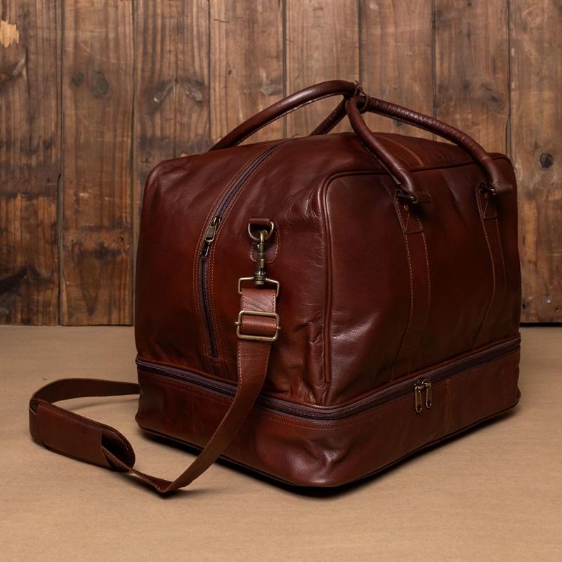 Kingsley Heath Compartment Weekender - Tan