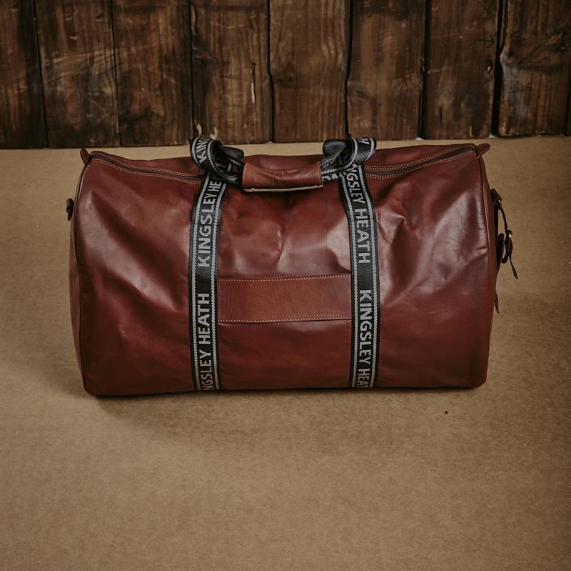 Kingsley Branded Strap Duffel Bag - Tan