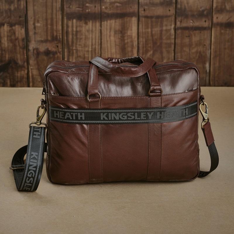 Kingsley Clean Messenger Bag - Tan