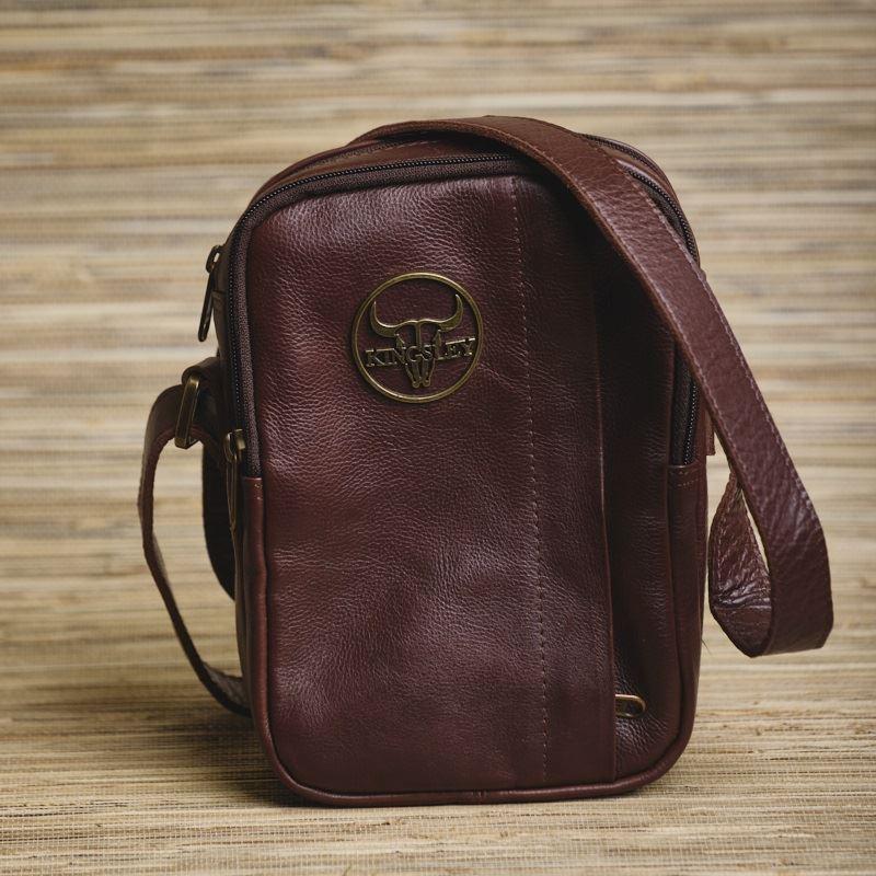 Cut Out Nguni Sling Bag - Tan