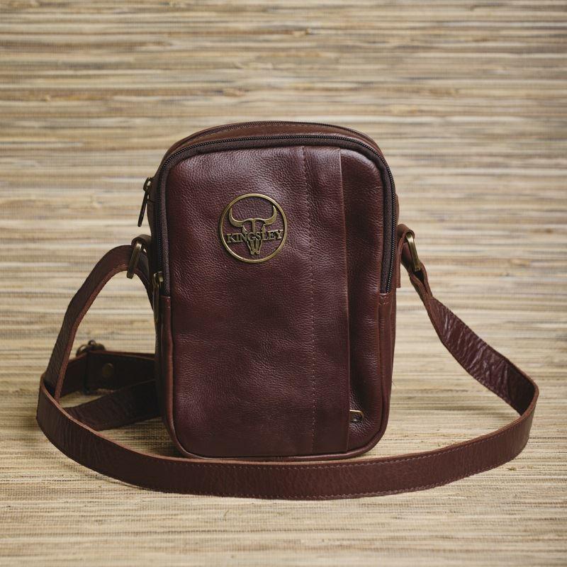 Cut Out Nguni Sling Bag - Tan