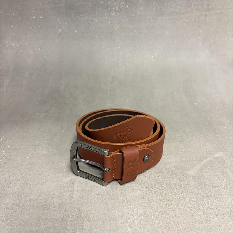 Thick Stitch Loop Belt - Tan
