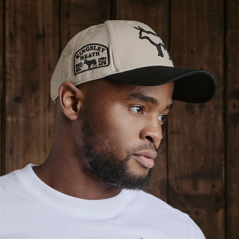 Kingsley Heath Outline Nguni Contrast Patch  - Stone