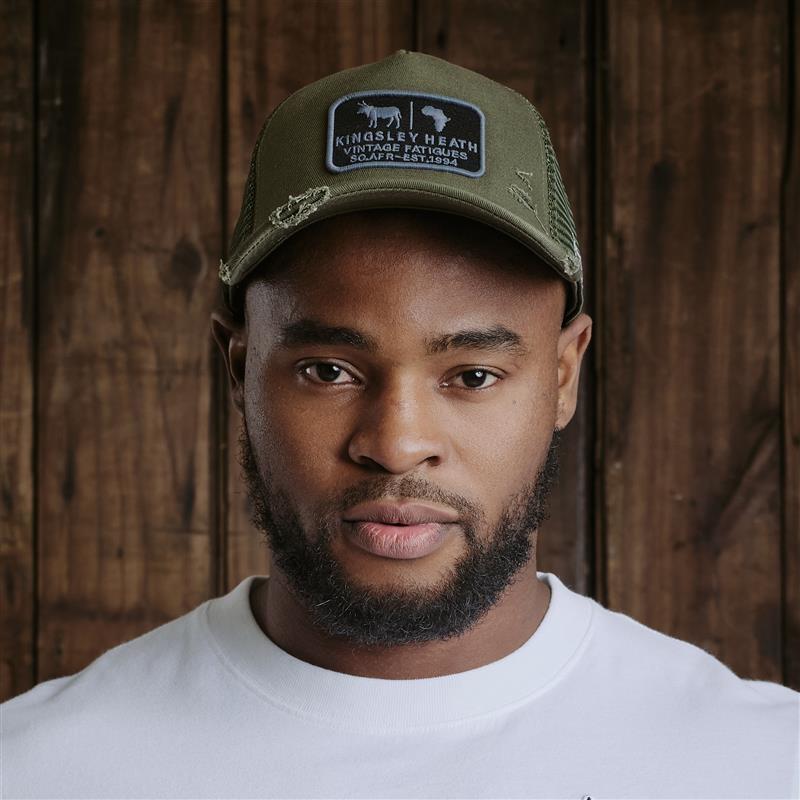 Kingsley Heath Distressed Corp Trucker - Fatigue