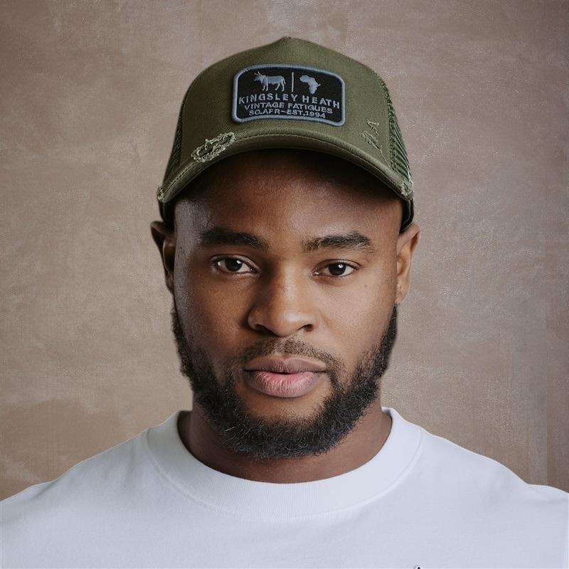 Kingsley Heath Distressed Corp Trucker - Fatigue