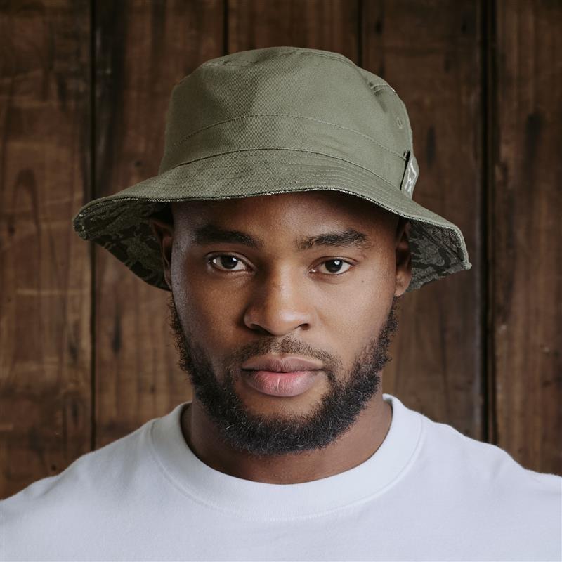 Kingsley Heath Dotted Nguni Bucket Hat - Fatigue