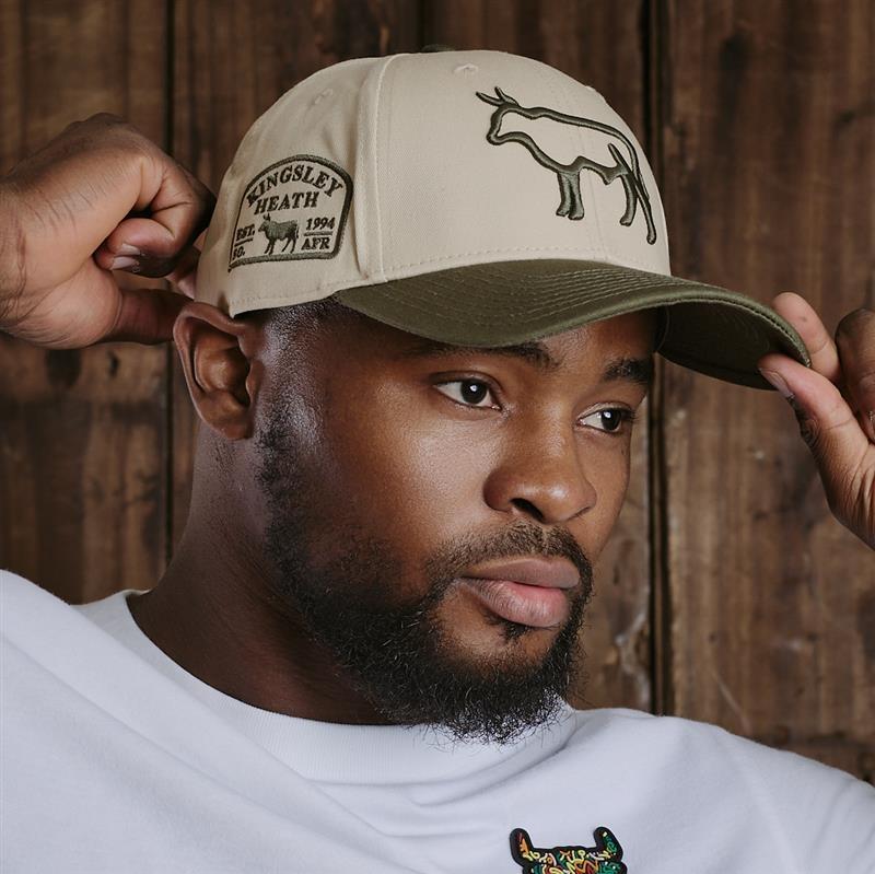 Kingsley Heath Colourblock Patch Nguni - Stone