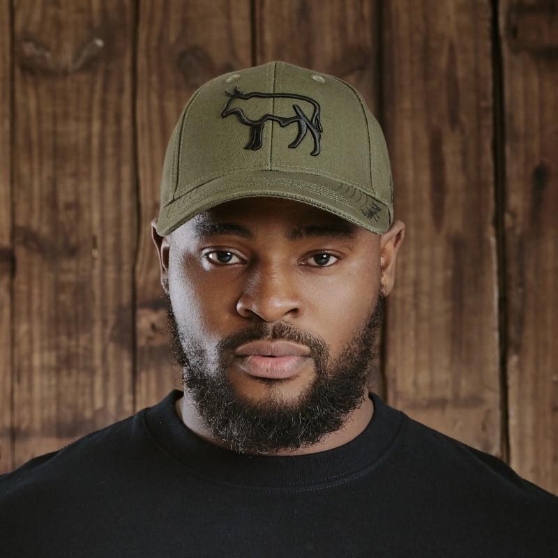 Kingsley Outline Nguni Script Visor - Fatigue