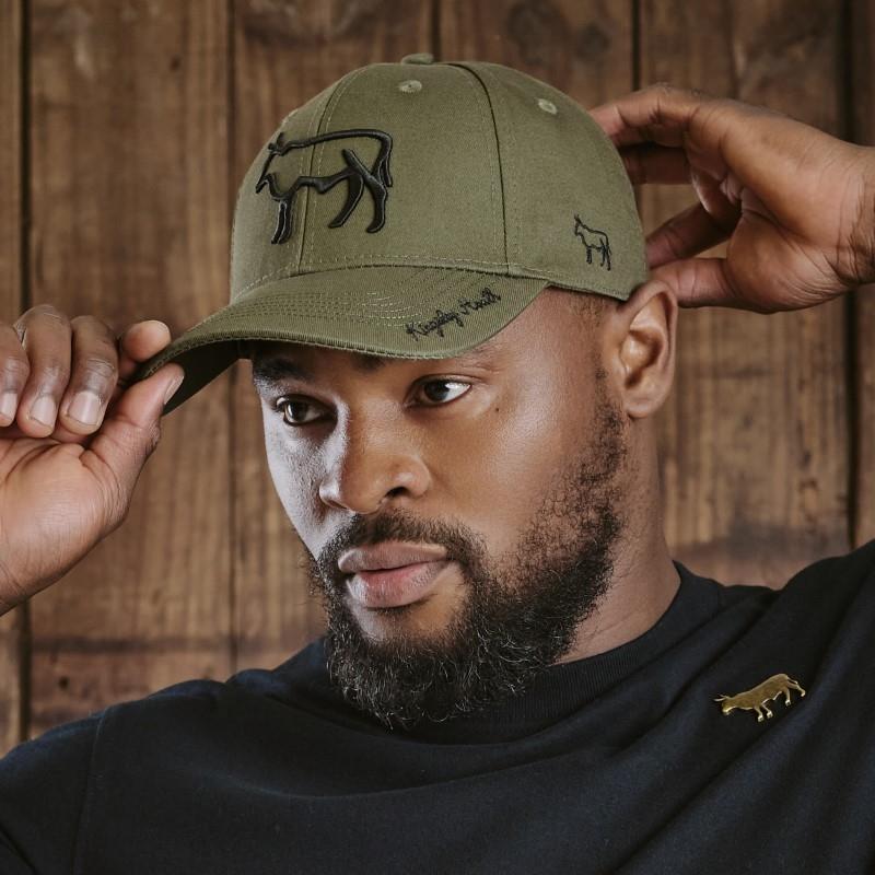 Kingsley Outline Nguni Script Visor - Fatigue