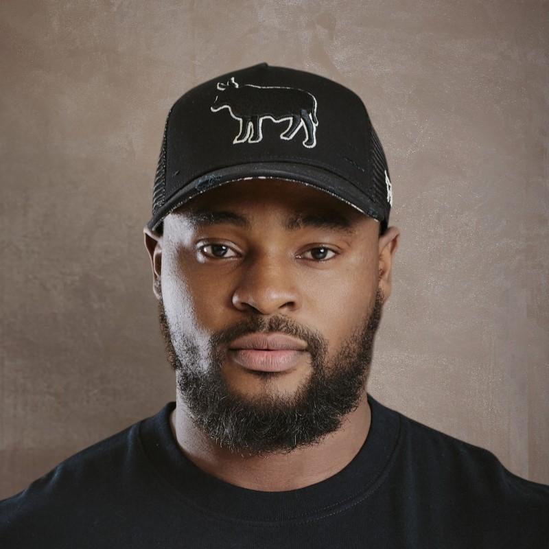 Kingsley Solid Nguni Distressed Trucker - Mamba