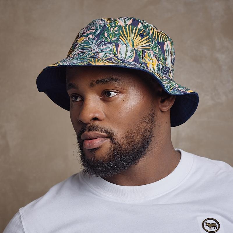 Kingsley Tropical Reversible Bucket - Midnight