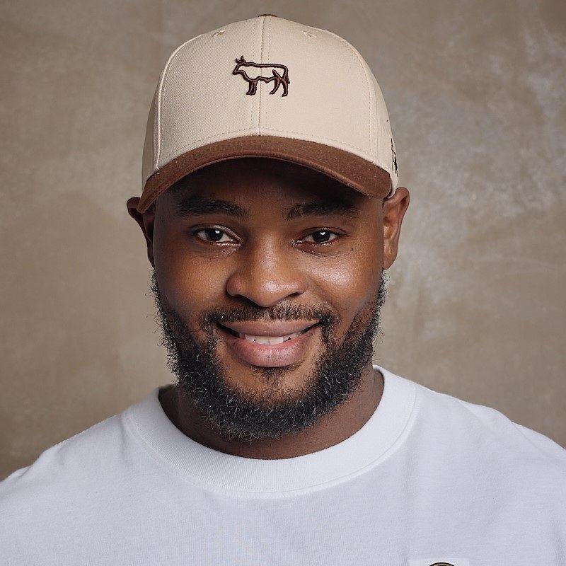 Mini Outline Nguni Cap - Ivory