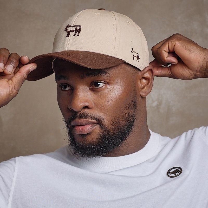 Mini Outline Nguni Cap - Ivory