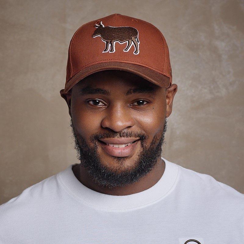 Solid Outline Nguni Cap - Caracal
