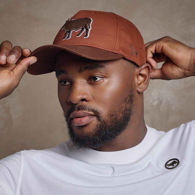 Solid Outline Nguni Cap - Caracal