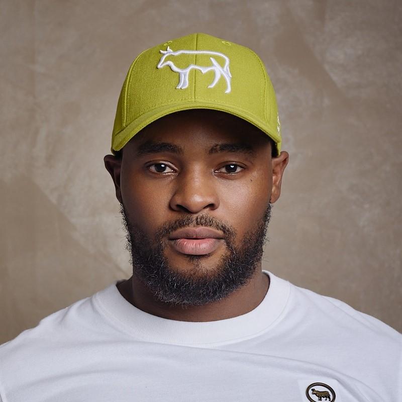 Linen Outline Nguni Cap - Moss