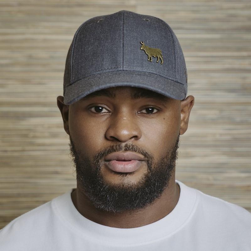 Metal Trim Nguni Cap - Gravel