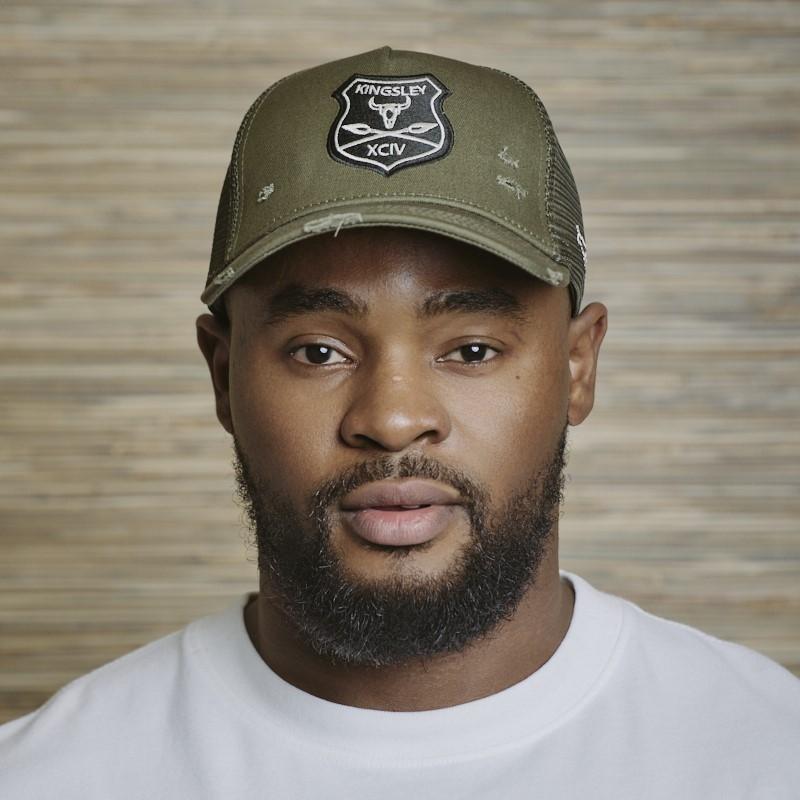 Distressed Patch Trucker Cap - Fatigue