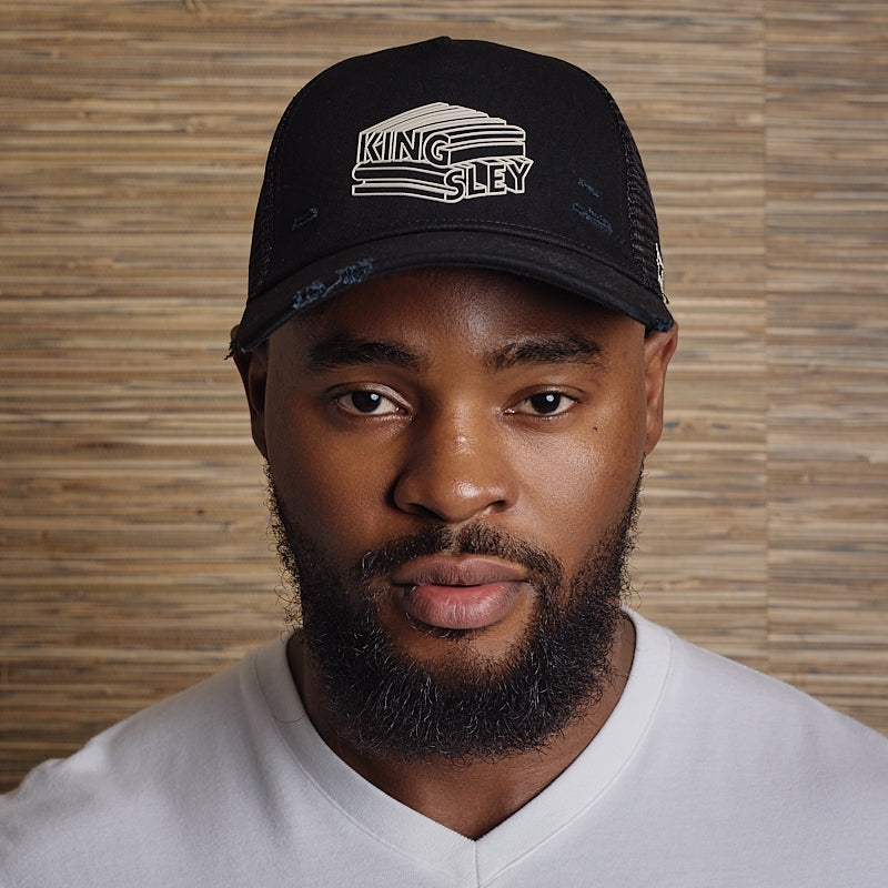 Stacked Wordmark Trucker - Mamba