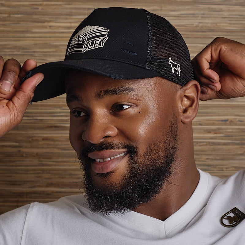 Stacked Wordmark Trucker - Mamba