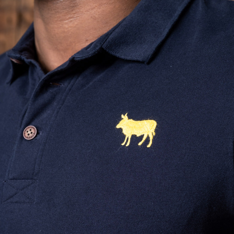 Classic Embroidered Regular Fit SJ Polo Midnight