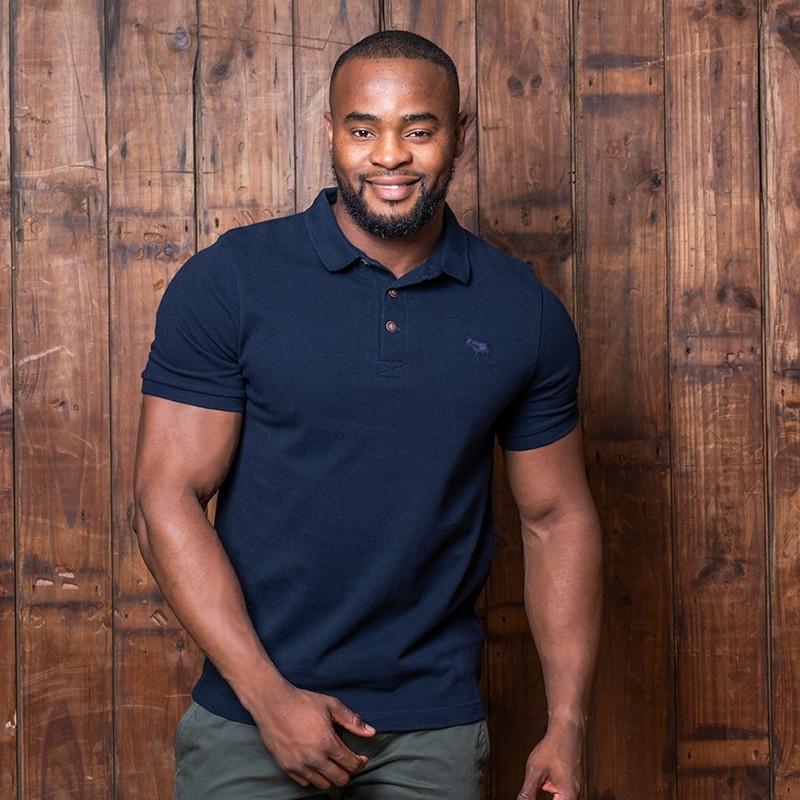 Kingsley Heath Nguni Pop Regular Fit PK Polo - Midnight