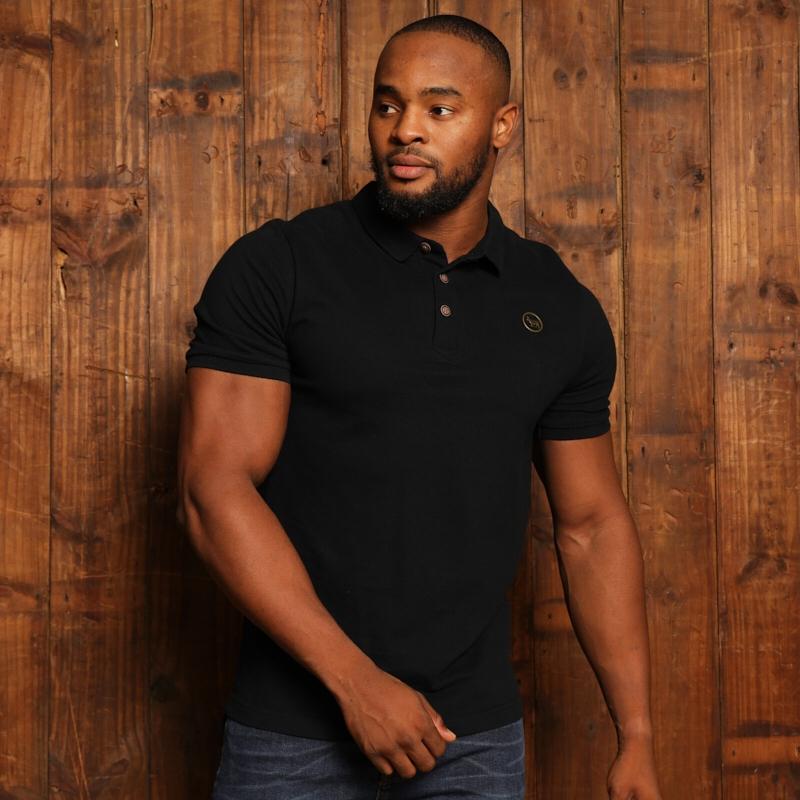 Kingsley Circle Cut-Out Nguni Regular Fit SJ Polo - Mamba
