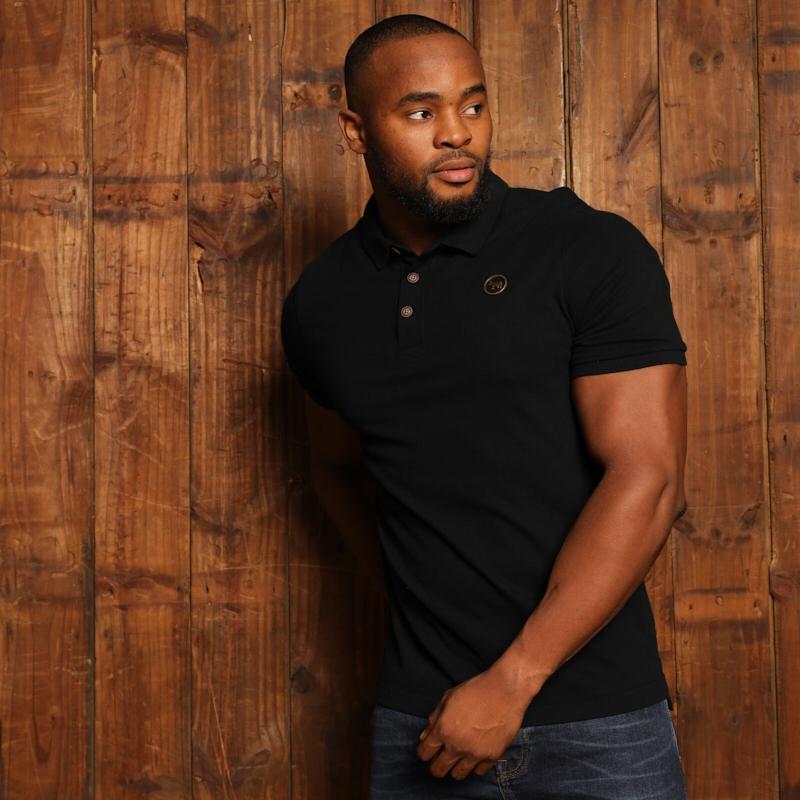 Kingsley Circle Cut-Out Nguni Regular Fit SJ Polo - Mamba