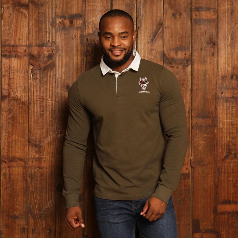 Kingsley The Beast Longsleeve Rugby Polo - Fatigue
