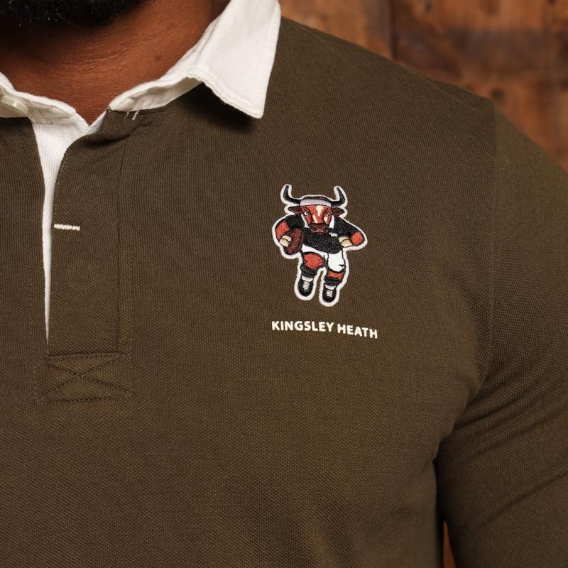 Kingsley The Beast Longsleeve Rugby Polo - Fatigue