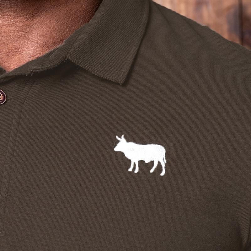 Kingsley Heath Luxe Badge Polo - Fatigue