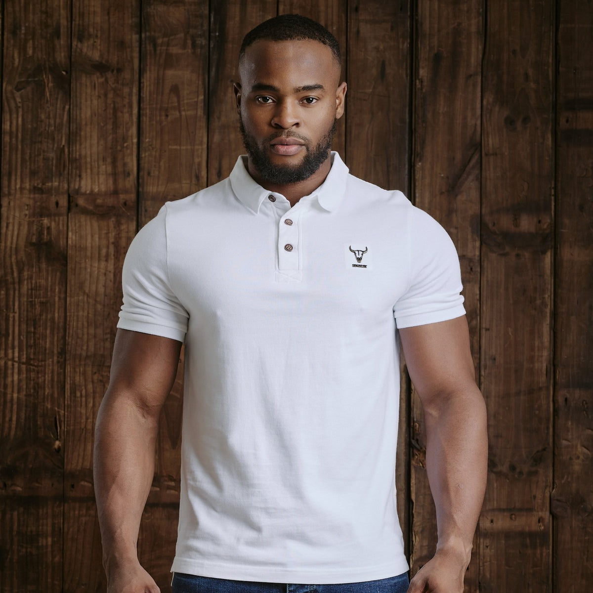 Skull Rivet Cut Out Rsjpn  Polo  - Pelican