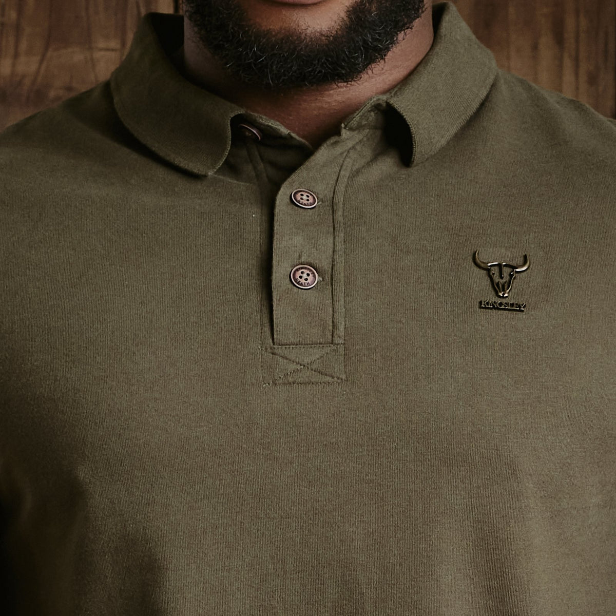Skull Rivet Cut Out Rsjpn  Polo  - Fatigue