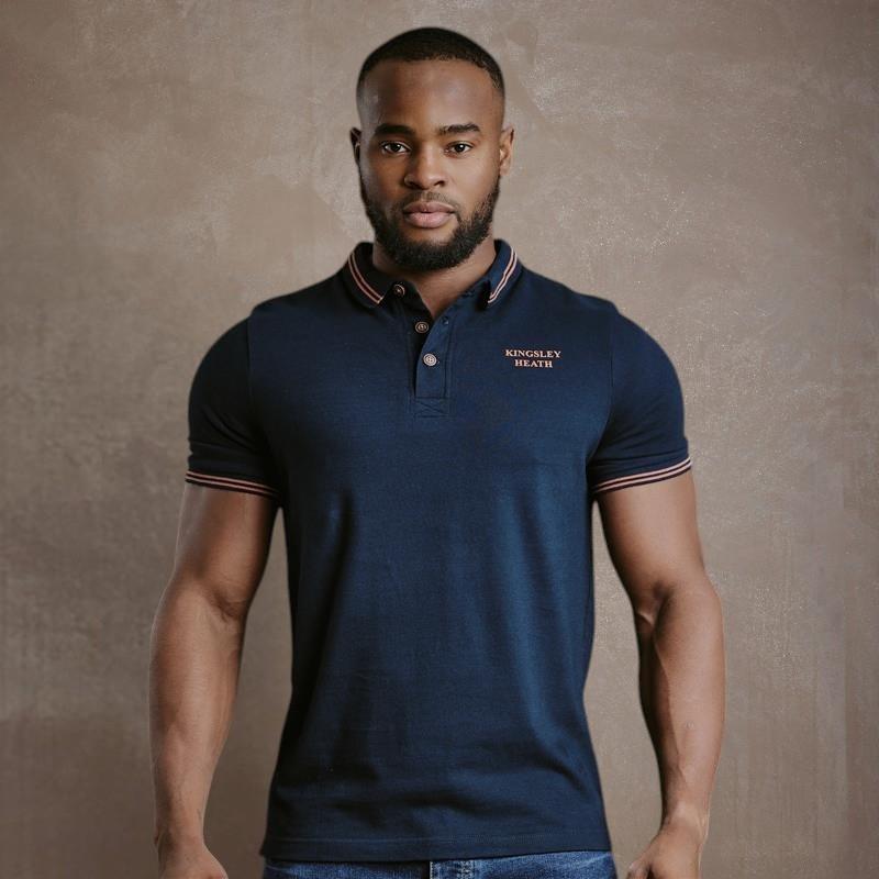Kingsley Back Collar Nguni Regular Fit Polo - Midnight