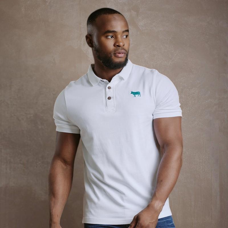 Timeless Kingsley Nguni Regular Polo - Pelican