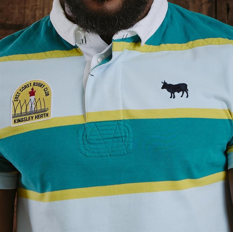 Kingsley East Coast Regular Rugby Polo - Teal