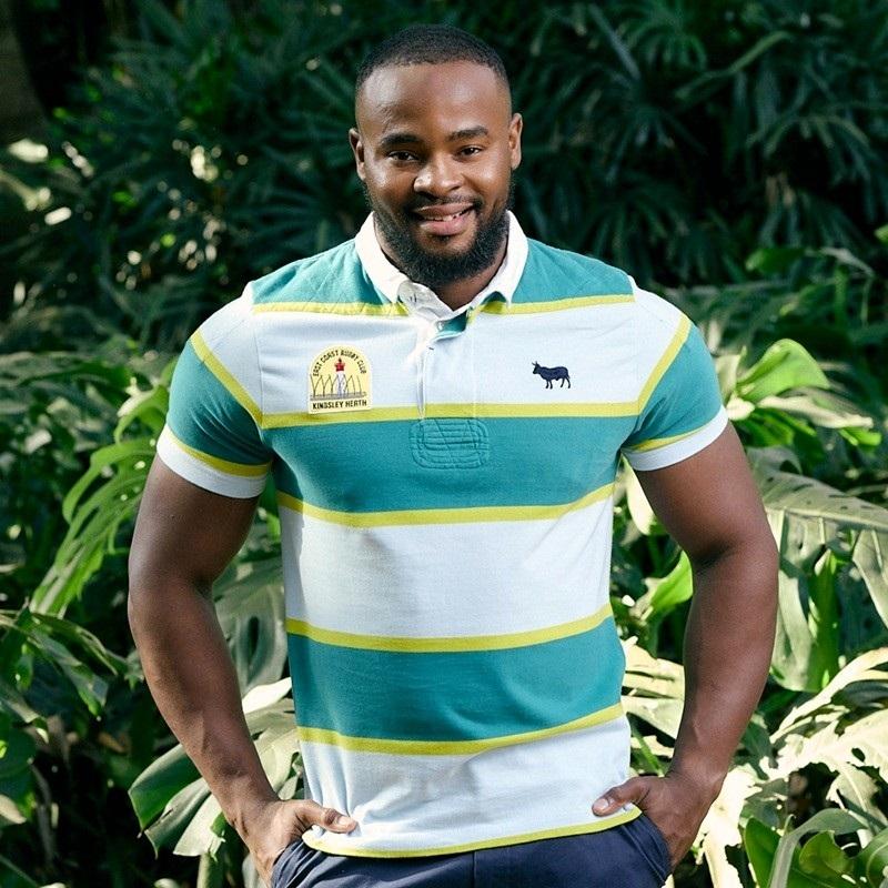 Kingsley East Coast Regular Rugby Polo - Teal