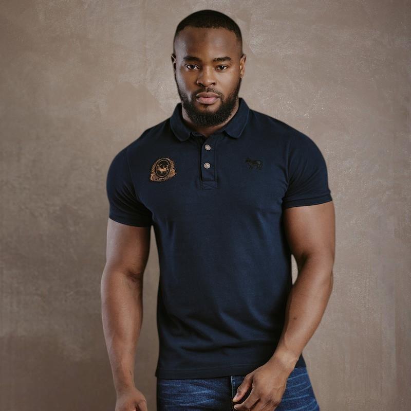 Kingsley Vintage Shield Polo - Midnight