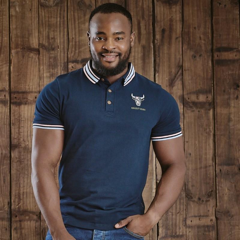 Kingsley Classic Three Tip Polo - Midnight