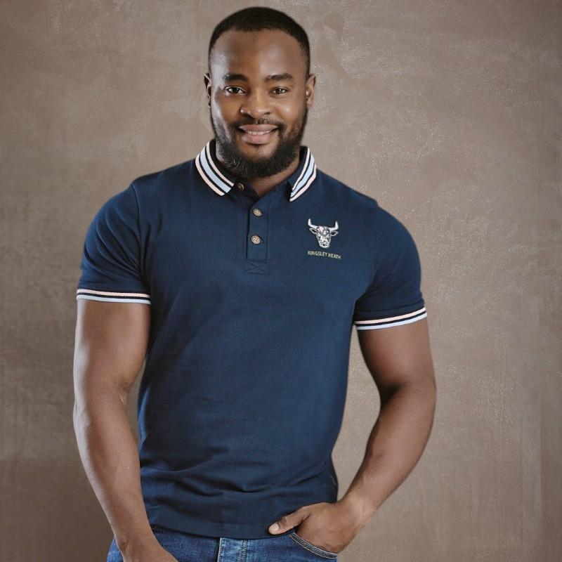 Kingsley Classic Three Tip Polo - Midnight