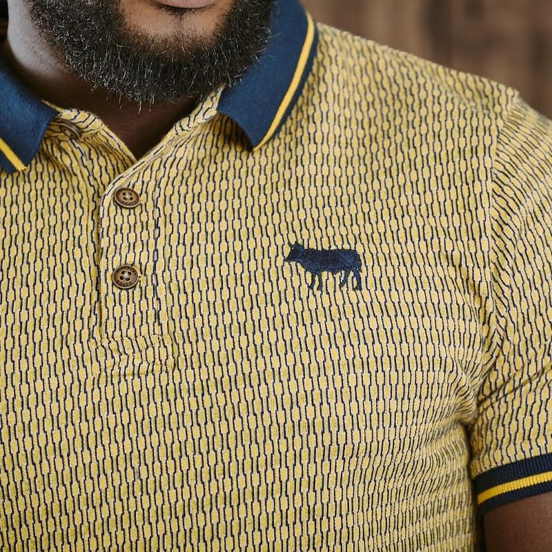 Midlands Modern Jacquard Regular Polo - Trout