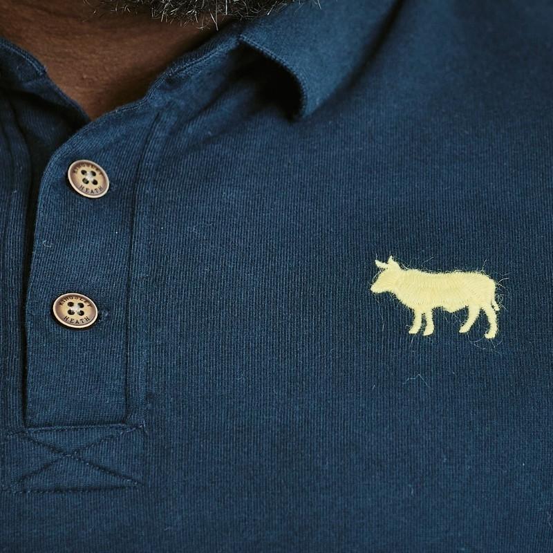 Timeless Nguni Pop Regular Polo - Midnight