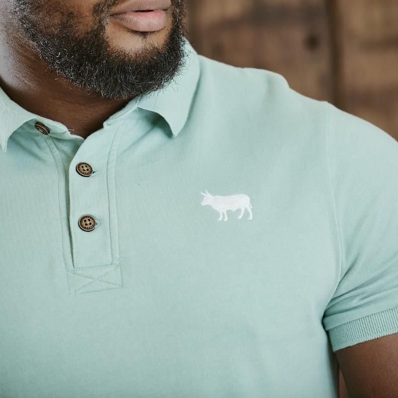 Timeless Nguni Pop Regular Polo - Sage - Kingsley Heath