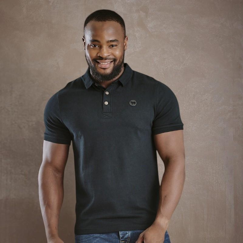 Nguni Cut out Metal Trim Polo Regular - Mamba