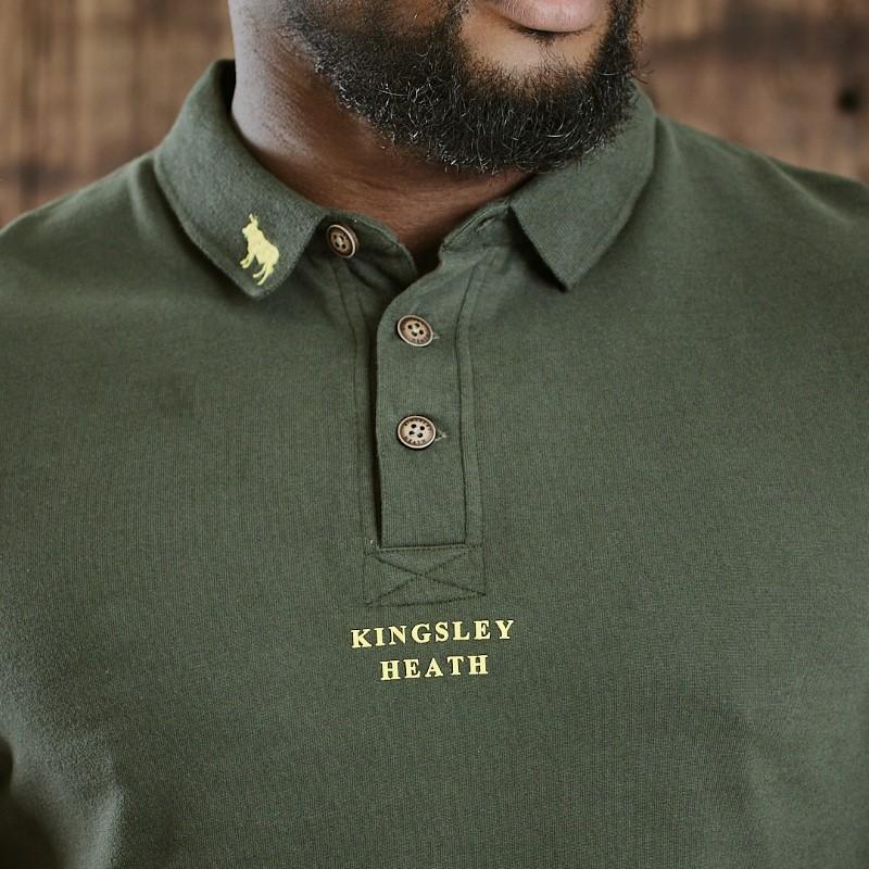 Centred Logo Regular Polo - Fatigue