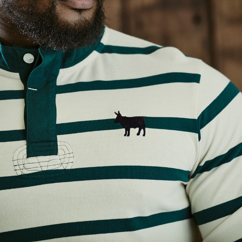 Llandudno Rugby Club Long Sleeve Polo - Teal