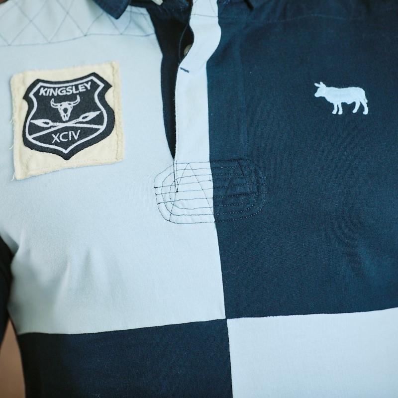 Cape Quarter Rugby Club Long Sleeve Polo - Midnight