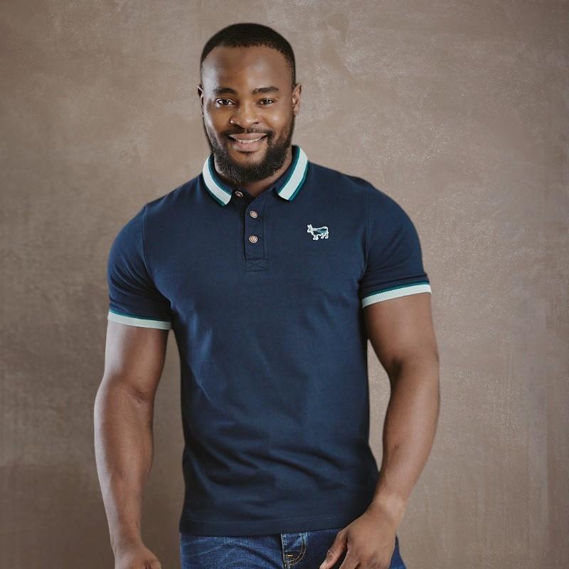 Luxe Embordered Badge Regular Polo - Midnight