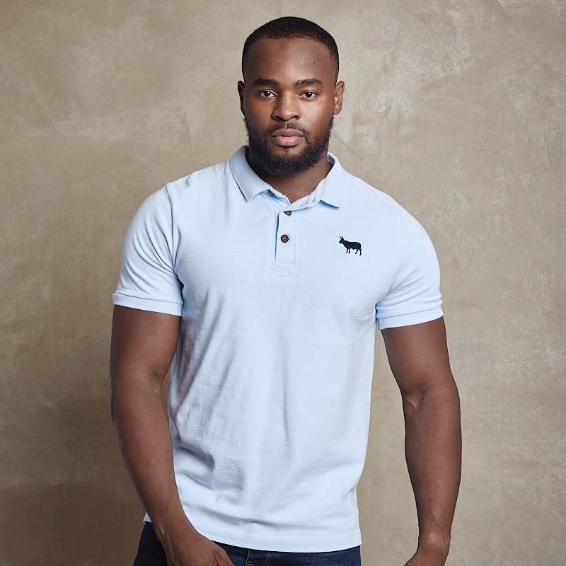 Timeless Nguni Pop Polo - Sky